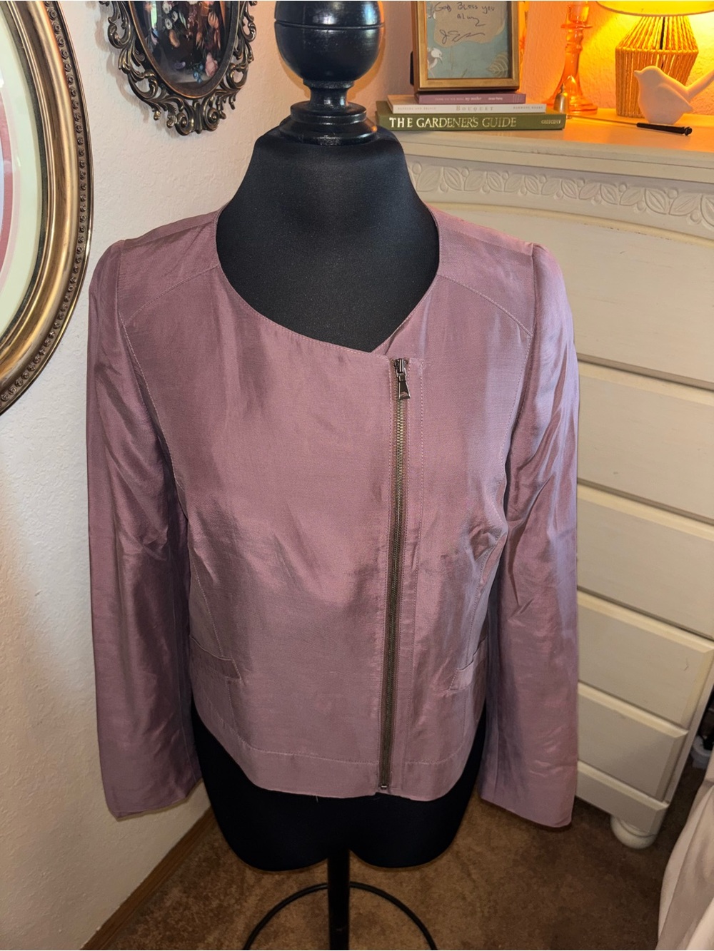 Classiques Entier Mauve Asymmetrical Zip Jacket